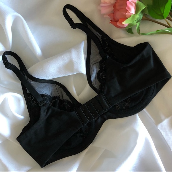 Victoria’s Secret 34D & Small Brazilian Lace Mesh Panty & Unlined Demi Bra Set - Picture 9 of 14